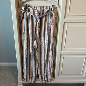 American Eagle high waisted multi-colored striped joggers, NWT, size XL